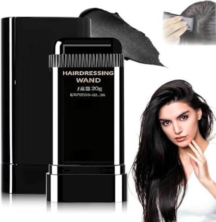 Hair Color Wand | Hairdressing Dye Hairdressing Wand Instant Root Touch-Up – Natural Hair Color Stick for Hair Coverage - Black & Brown (20g) - Black