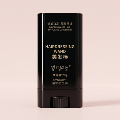 Hair Color Wand | Hairdressing Dye Hairdressing Wand Instant Root Touch-Up – Natural Hair Color Stick for Hair Coverage - Black & Brown (20g) - Black