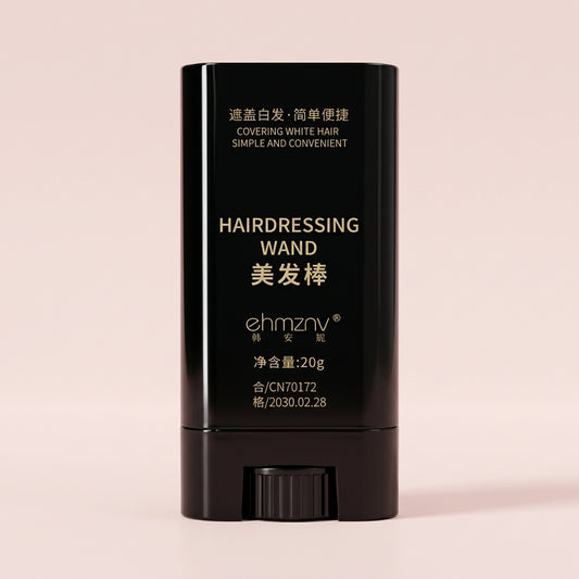 Hair Color Wand | Hairdressing Dye Hairdressing Wand Instant Root Touch-Up – Natural Hair Color Stick for Hair Coverage - Black & Brown (20g) - Black