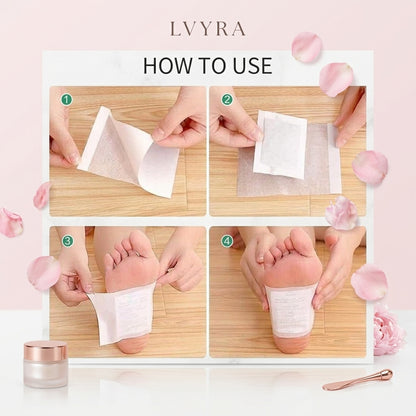 Kiyome Kinoki Detox 10 Pcs Foot Pads – Pain-Free Cleansing Patches for Night Detox, Stress Relief & Body Toxin Removal – Improves Circulation & Vital Organ Support